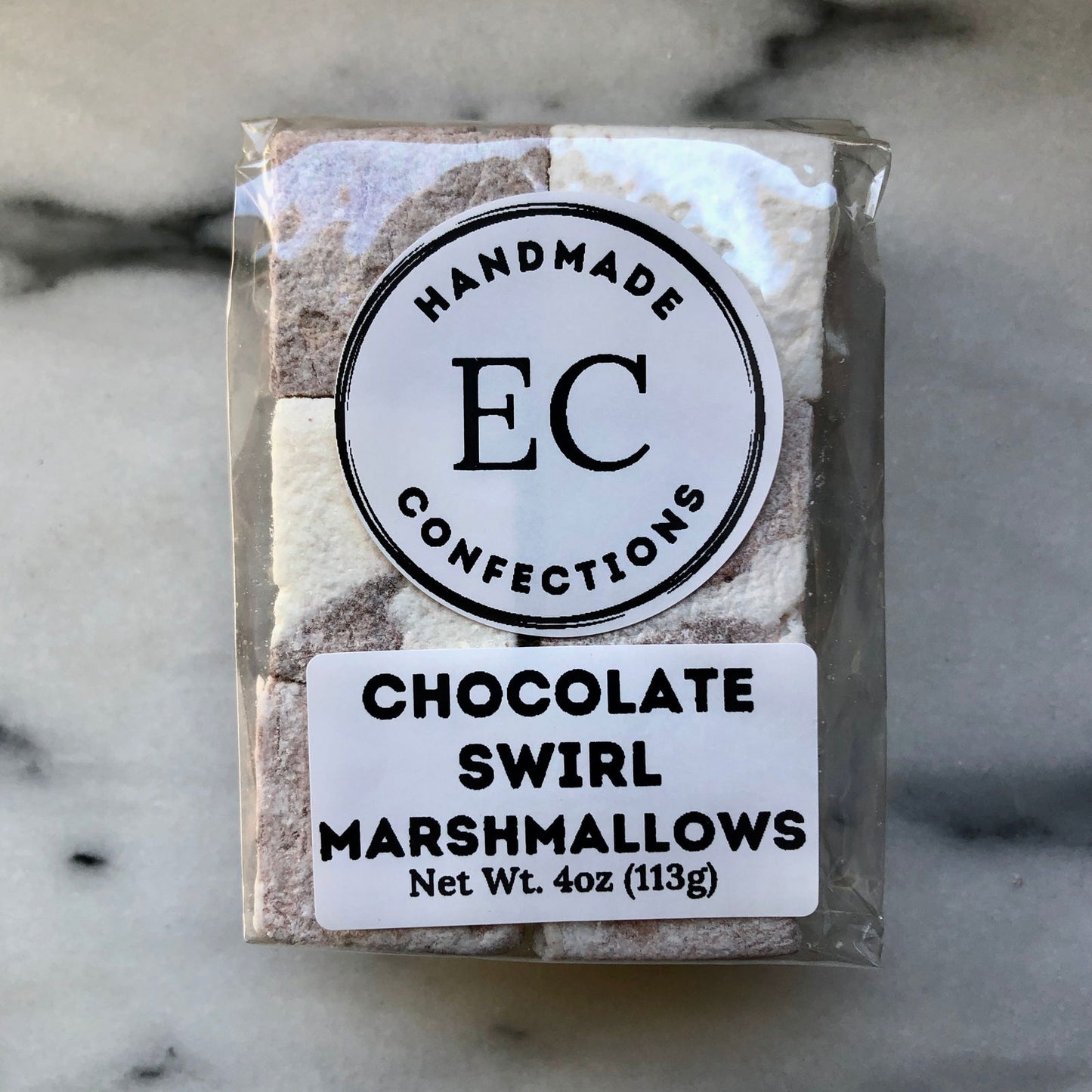Chocolate Swirl Marshmallows - SoDo Donuts x EC Confections -