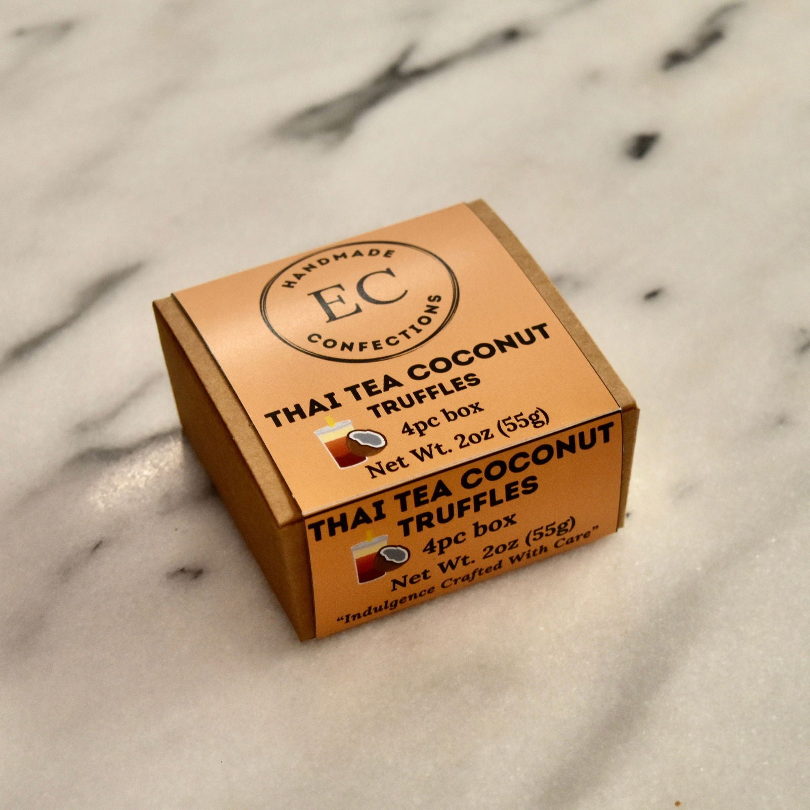 Thai Tea Coconut Truffles - SoDo Donuts x EC Confections -
