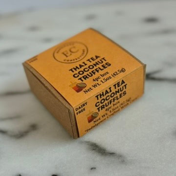 Thai Tea Coconut Truffles