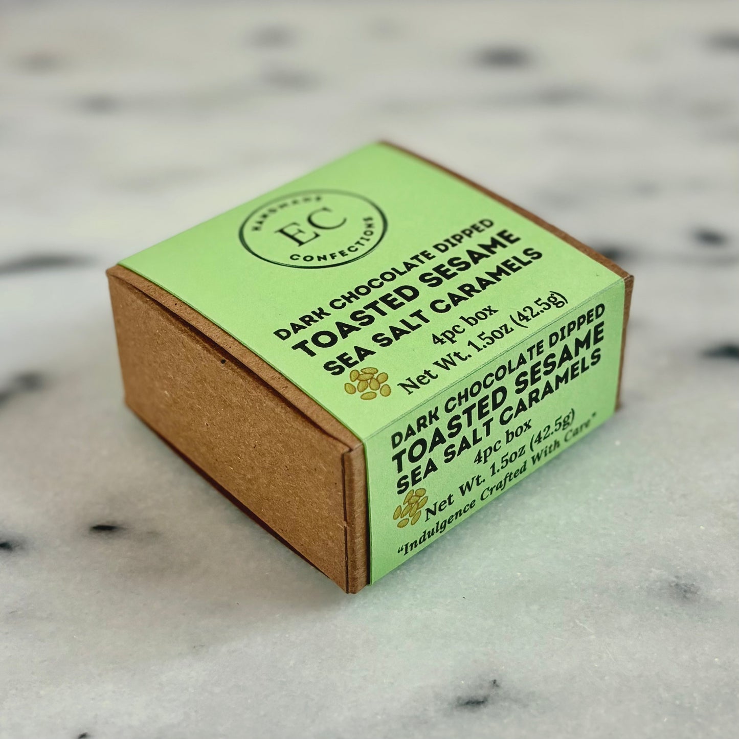 Toasted Sesame Sea Salt Caramels