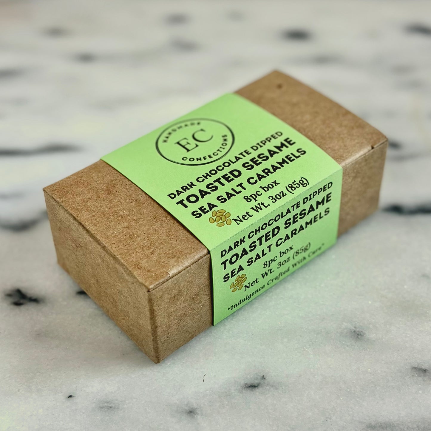 Toasted Sesame Sea Salt Caramels