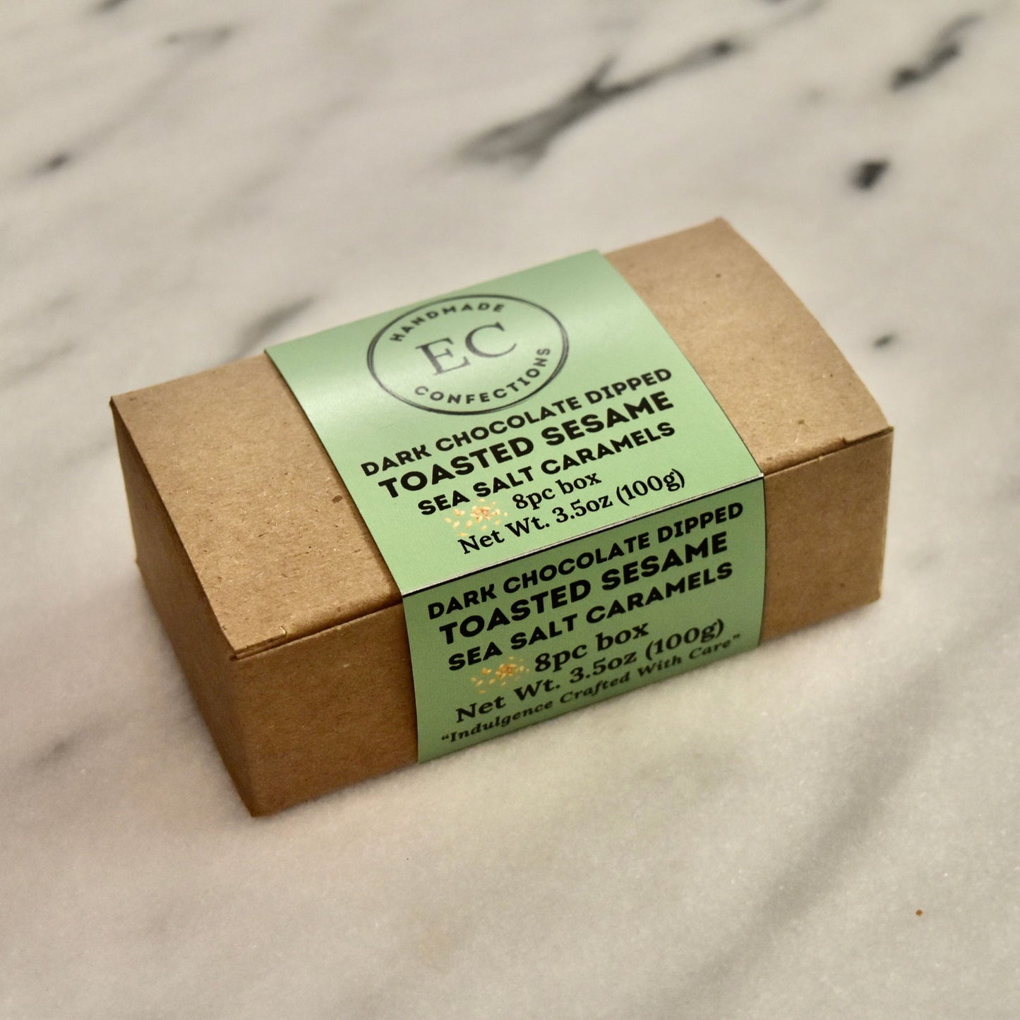 Toasted Sesame Sea Salt Caramels - SoDo Donuts x EC Confections - 