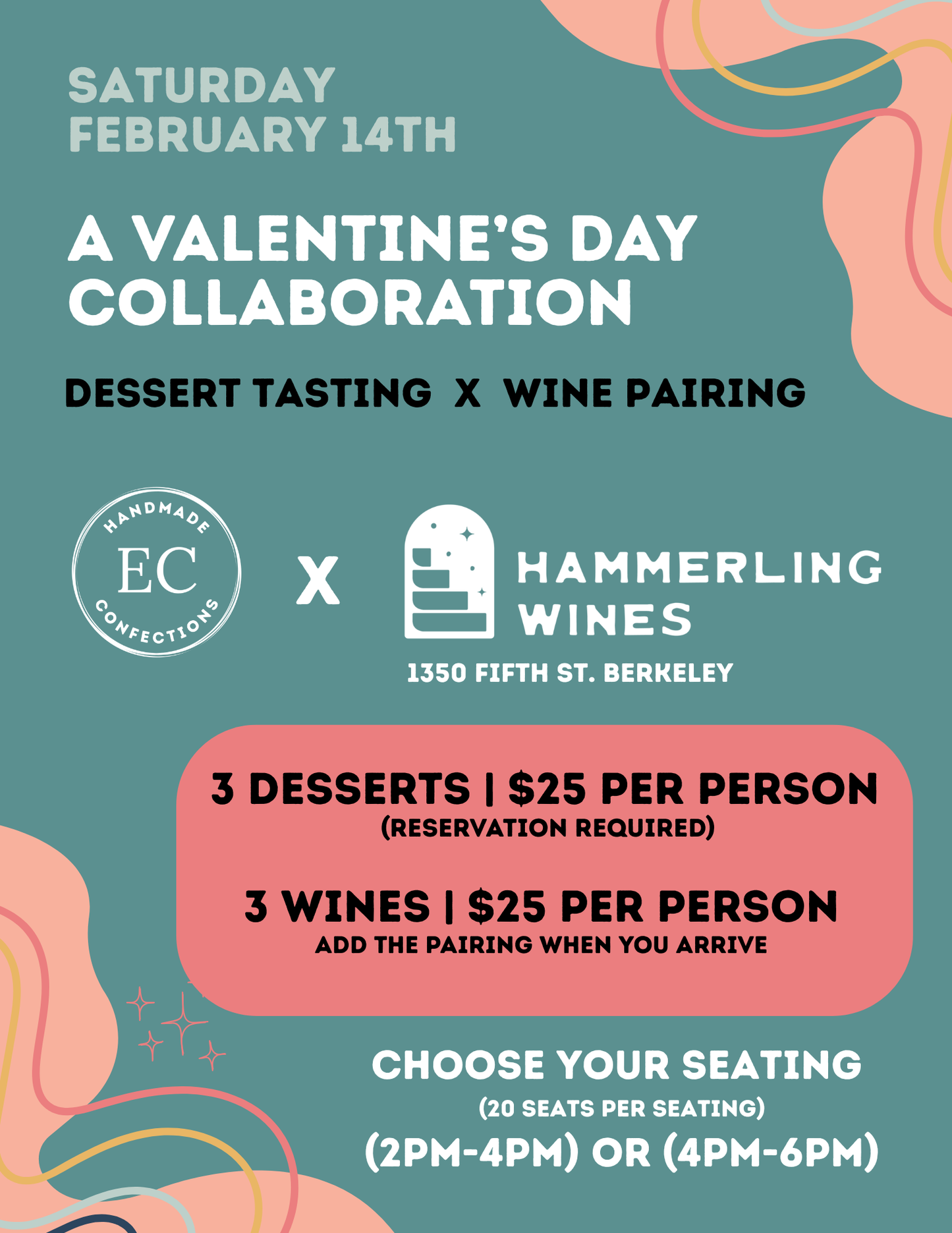 Valentine’s Dessert Tasting at Hammerling Wines (Reservation)
